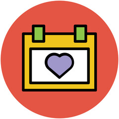 Wedding Colored Vector Icons