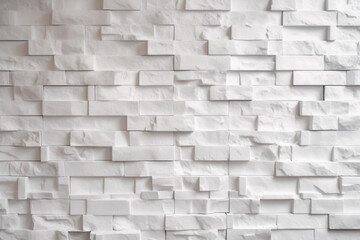 White grunge brick wall texture background. Generative AI
