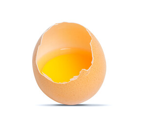 Egg isolated on white background