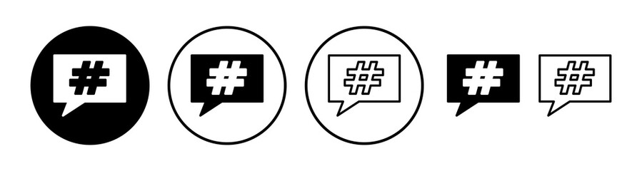 Hashtag icon vector. hashtag simbols