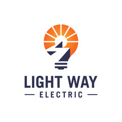 Modern logo combination of lights, electricity and roads. This logo is very suitable for use for electricity companies.