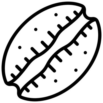 luria cinerea icon illustration design with outline