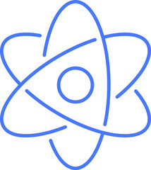 Atom line icon
