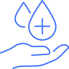 Obraz premium Blood donation line icon