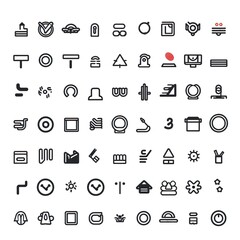 Intelligence icons set, simple style