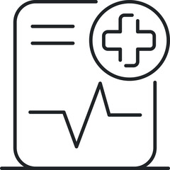 Fototapeta premium Medical diagnostic line icon