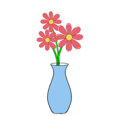 Flower icon on white background for graphic and web design. Simple vector sign. Internet concept symbol for website button or mobile app