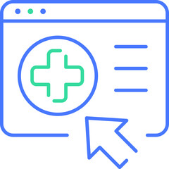 Obraz premium Medical online