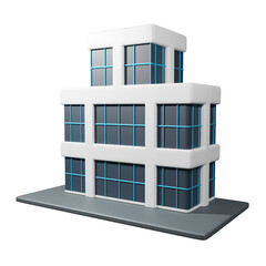 Company Building 3d illustration