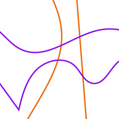 Orange And Purple Grid Graphic Lines Background 