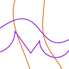 Orange And Purple Grid Graphic Lines Background 