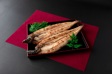うなぎ　白焼き　2尾　有頭　Grilled eel