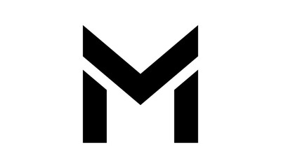 Abstract Initial Letter M Logo