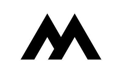 Abstract Initial Letter M Logo