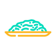 seaweed salad japanese food color icon vector. seaweed salad japanese food sign. isolated symbol illustration