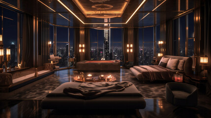 高級ホテルのスイートルーム