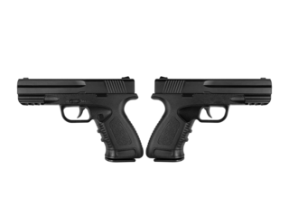 Pistol, transparent background