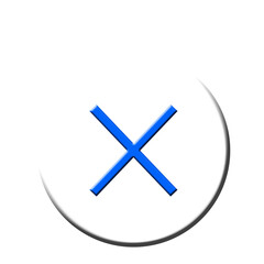 cross button cancel button tag banner label