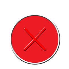 red cross button