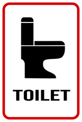 toilet sign isolated on white - toilet symbol
