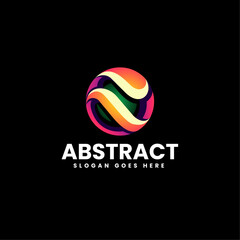 Vector Logo Illustration Abstract Gradient Colorful Style