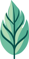 Nature green leaf color icon style, vector, svg