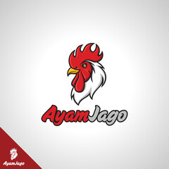 Rooster Head Logo Template