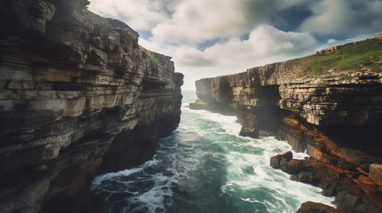 Generative AI, Majestic Coastal Cliffs
