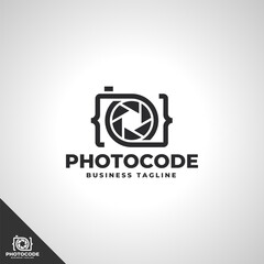 Photo Code - Camera Logo Template