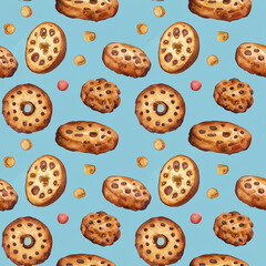 A Seamless Pattern of Cookies