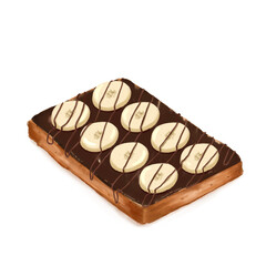 Banana chocolate toast