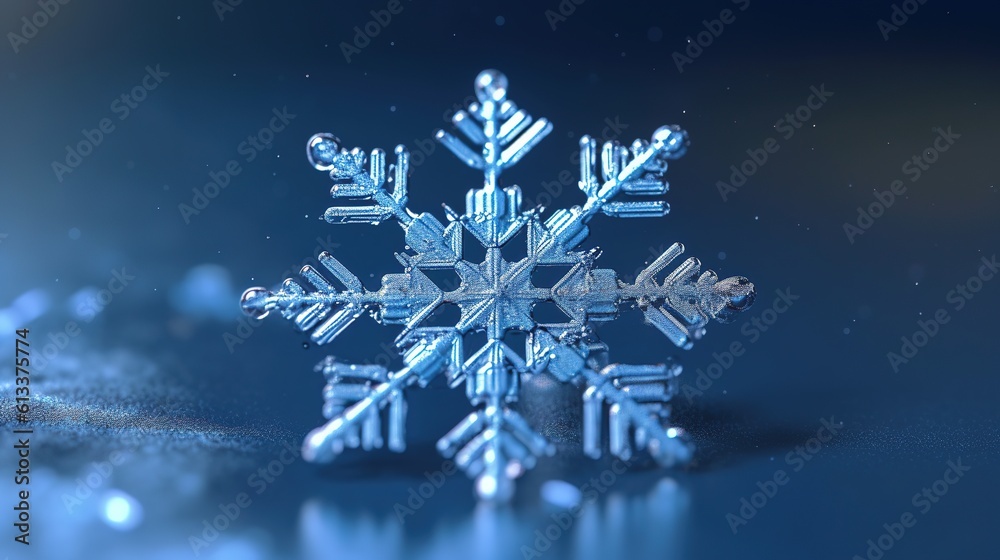 Canvas Prints christmas snowflake background