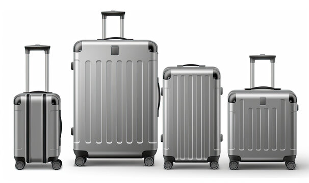 Awesome Gray Luggage. Super Cool Stuff with Secret Hiding Places generative ai