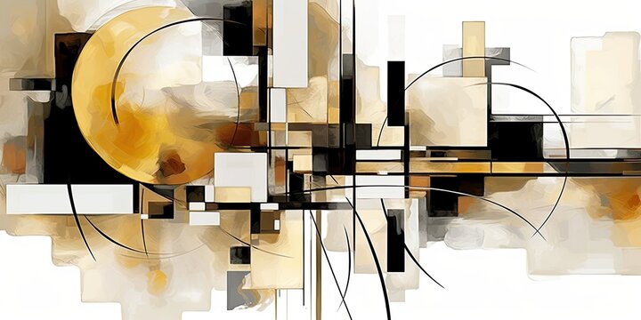 Art for Your Home or Office, Perfect Combo of Shapes and Colors.generative ai