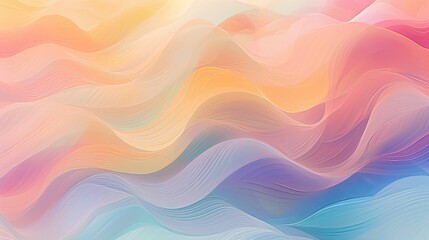Abstract waves with vibrant colors