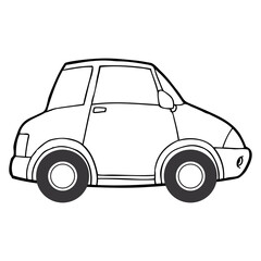car outline vector illustration