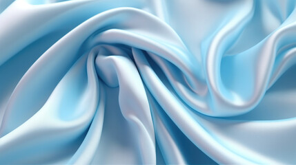 Obraz premium Abstract soft blue background. Silk satin.