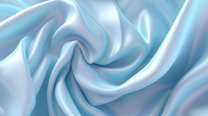 Abstract soft blue background. Silk satin.