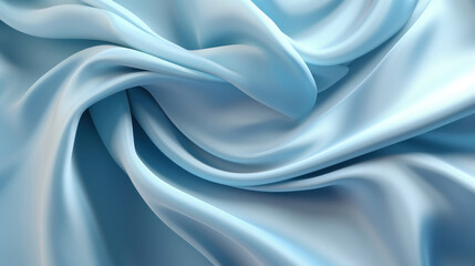 Abstract soft blue background. Silk satin.