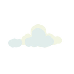 Handdrawn Cloud Pastel color