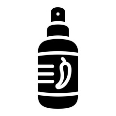 pepper spray Solid icon