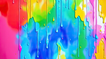 Colorful paint splashes on white background,  illustration for your design. Abstract background.
