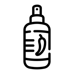 pepper spray Line Icon