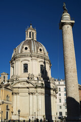 Fototapeta na wymiar La Piazza Venezia à Rome