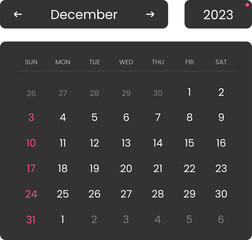 Calendar Icon Year 2023