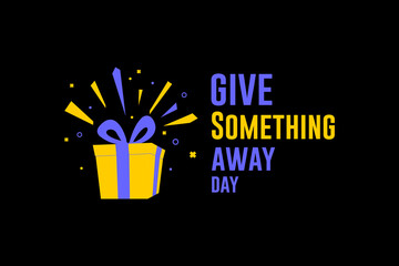 national give something away day, surprise with gift box,