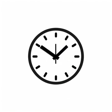 Icono minimalista de un reloj redondo