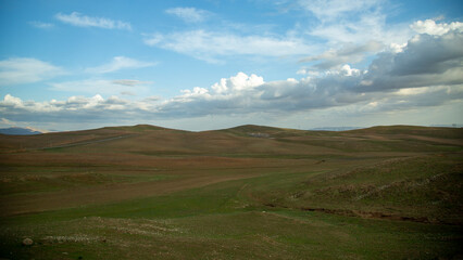 high altitude landscape in uzbekistan