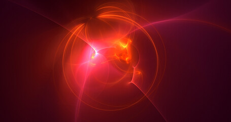 3D rendering abstract circle light background