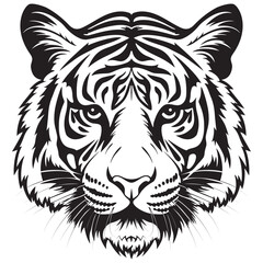 tiger face, tiger logo, design for badge